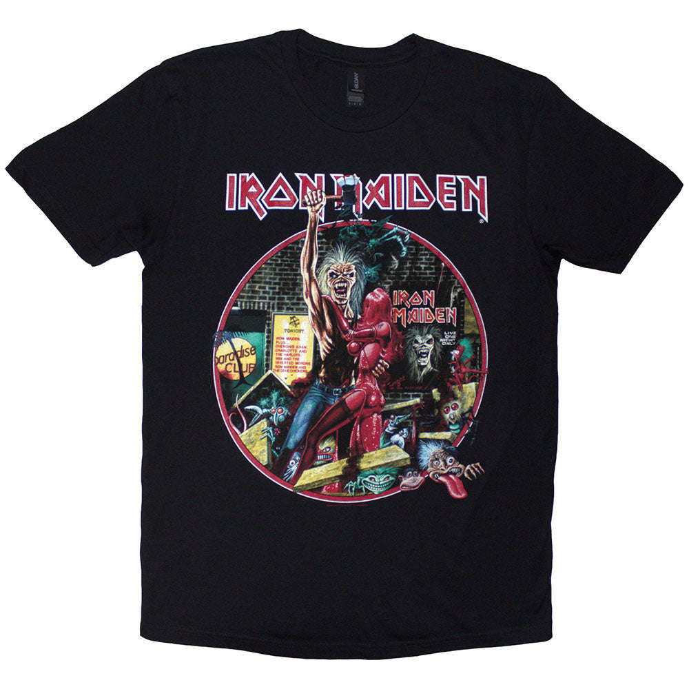 Iron Maiden Paradise Club Circle T-shirt Front