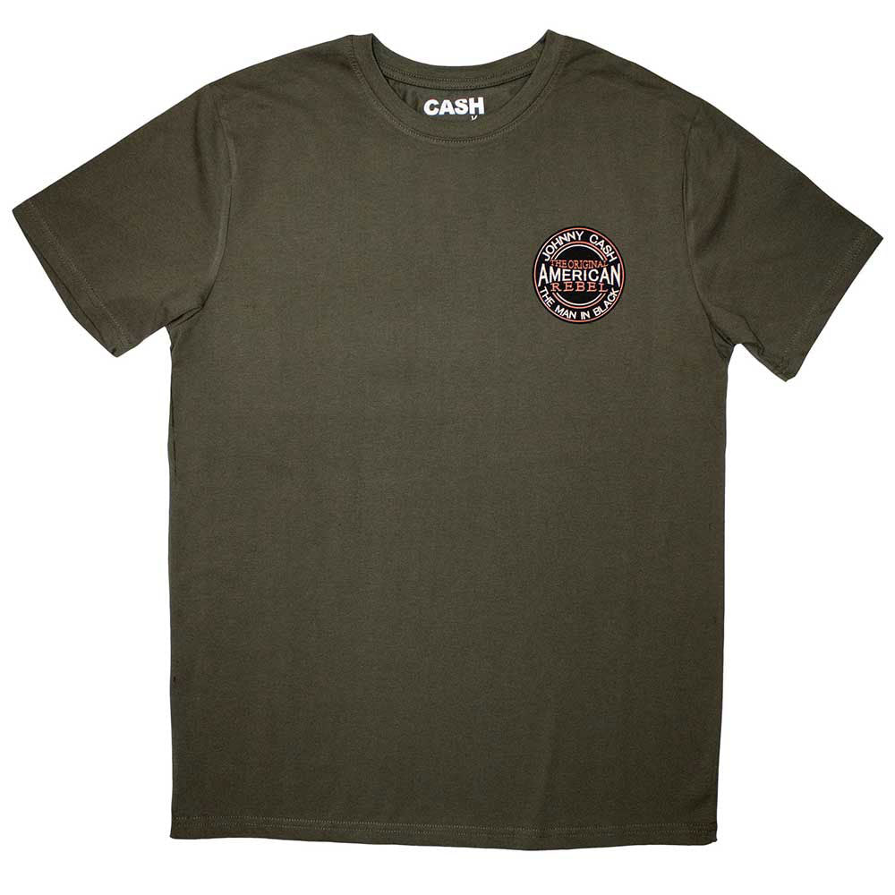 Johnny Cash Mini American Rebel Logo T-shirt Front