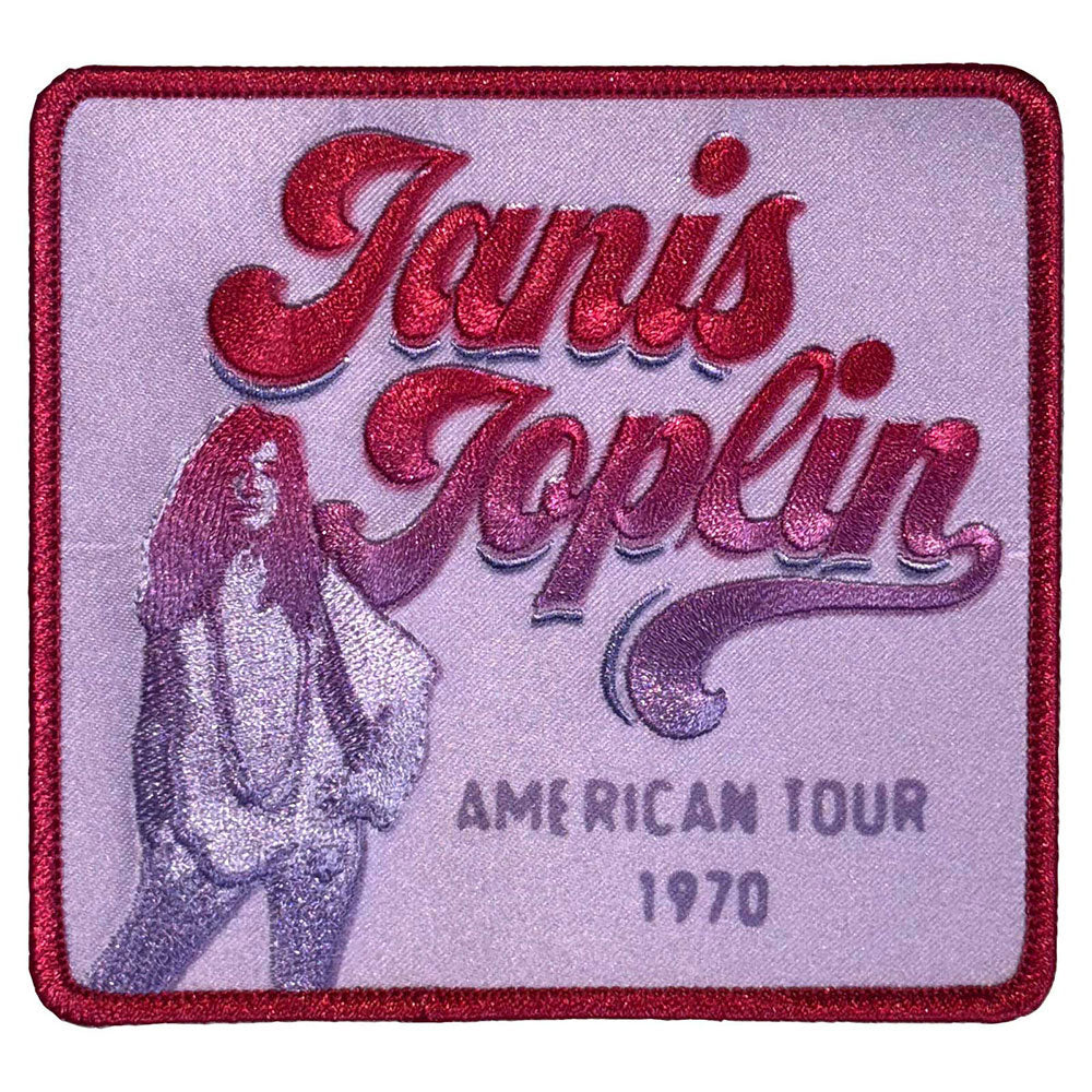 Janis Joplin American Tour 1970 Woven Patch Front