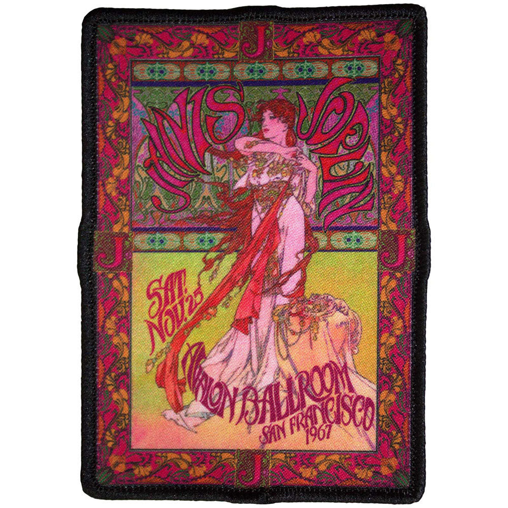 Janis Joplin Avalon Ballroom Woven Patch Front