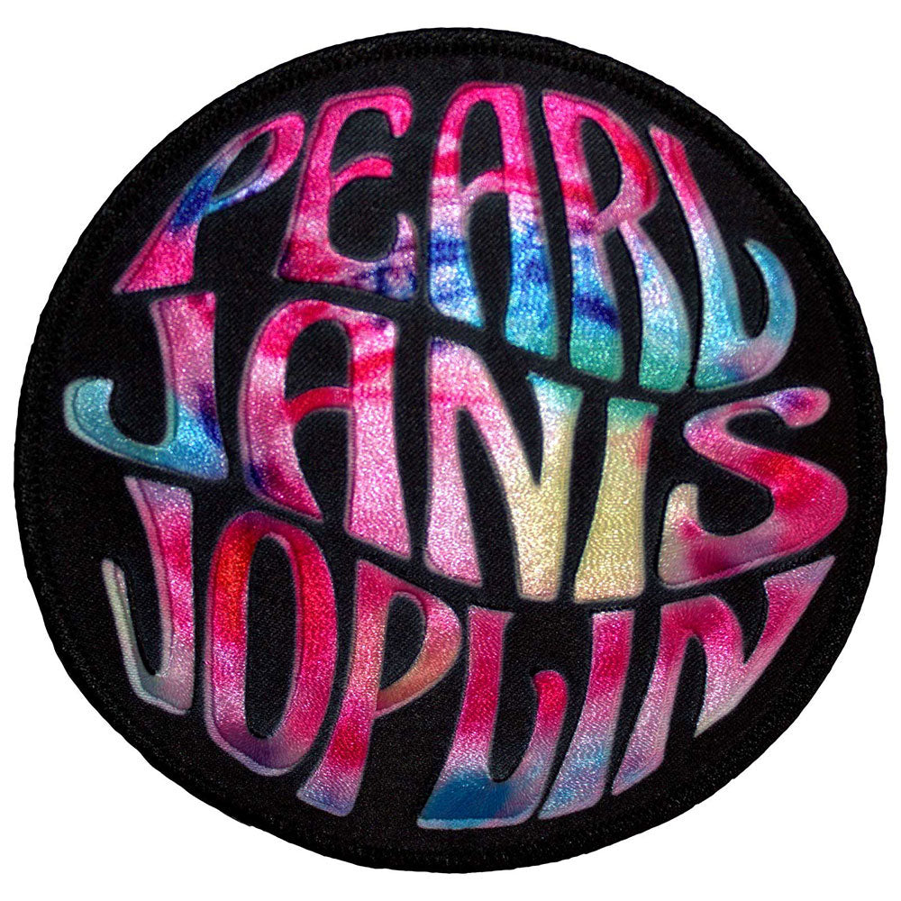 Janis Joplin Pearl Circle Woven Patch Front