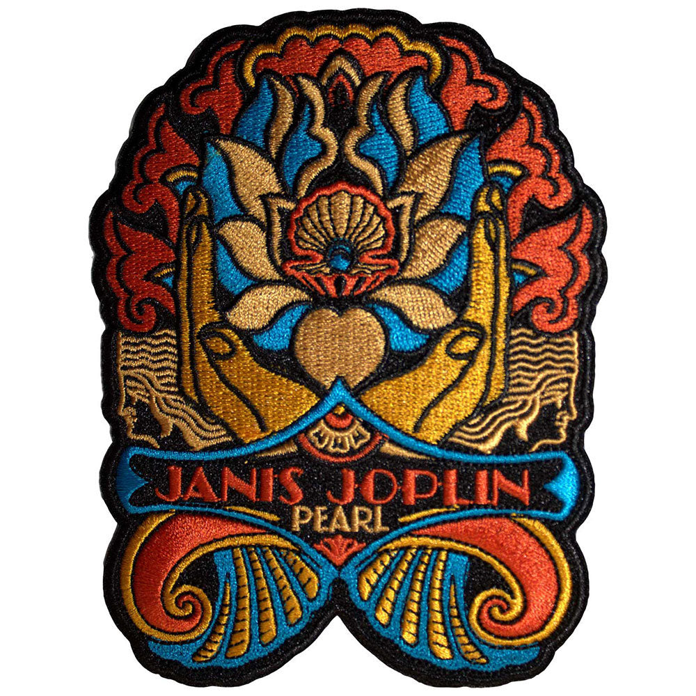 Janis Joplin Pearl Nouveau Woven Patch Front