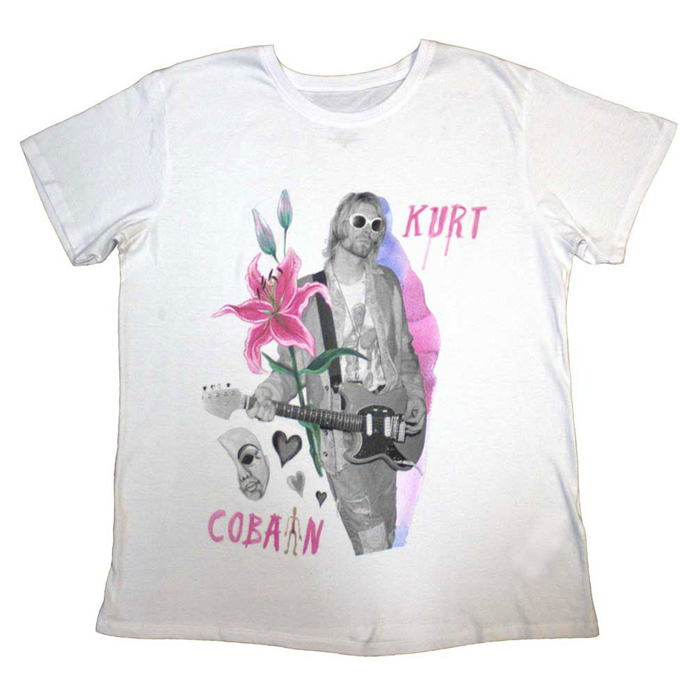 Kurt Cobain Flower T-shirt Front