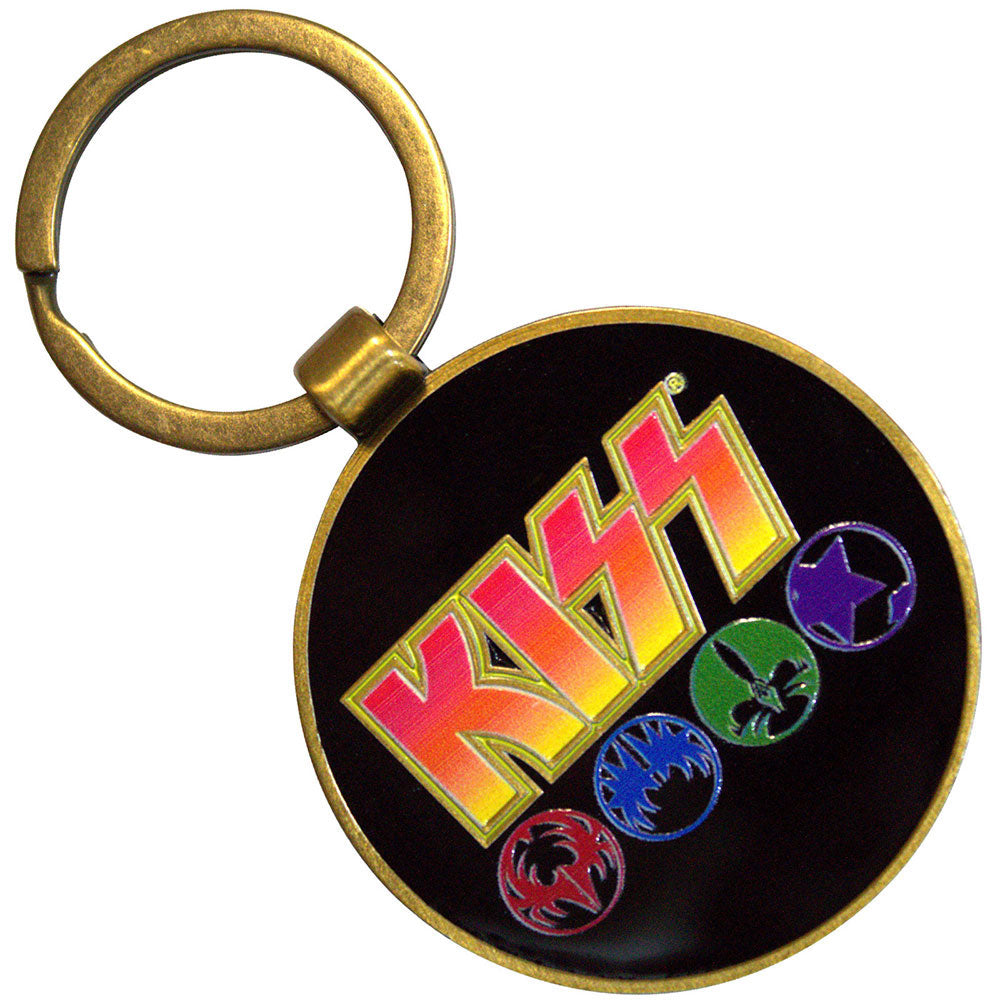 KISS Army/logo & Icons Metal Key Chain Front
