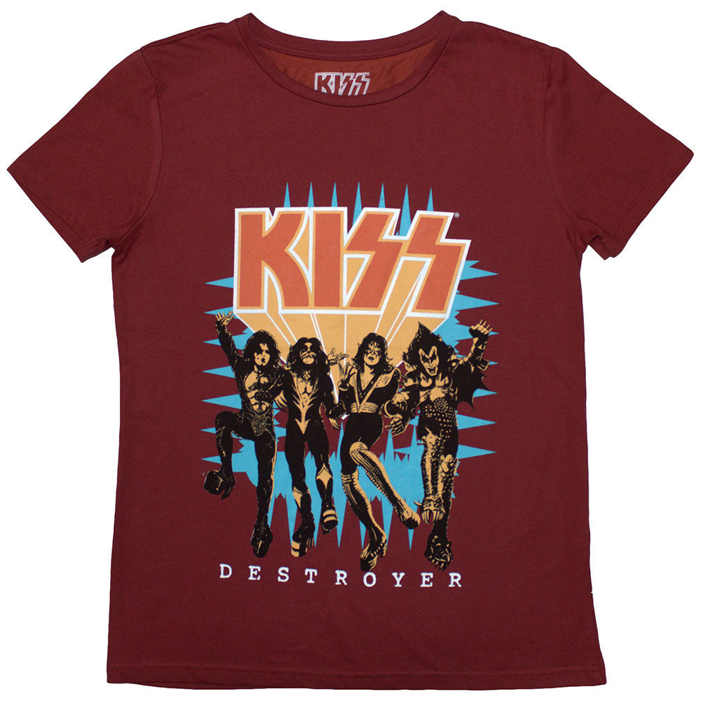 KISS Destroyer 3d Logo T-shirt Front