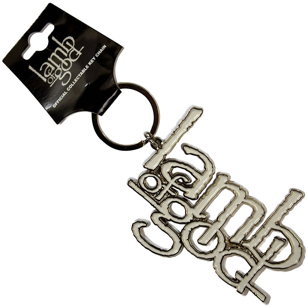 Lamb Of God Logo Metal Key Chain Front
