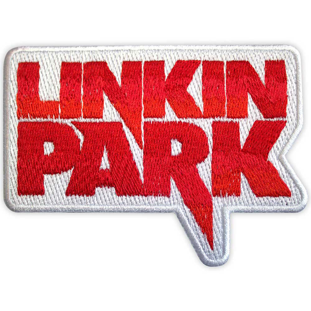 Linkin Park Red Logo Woven Patch Front