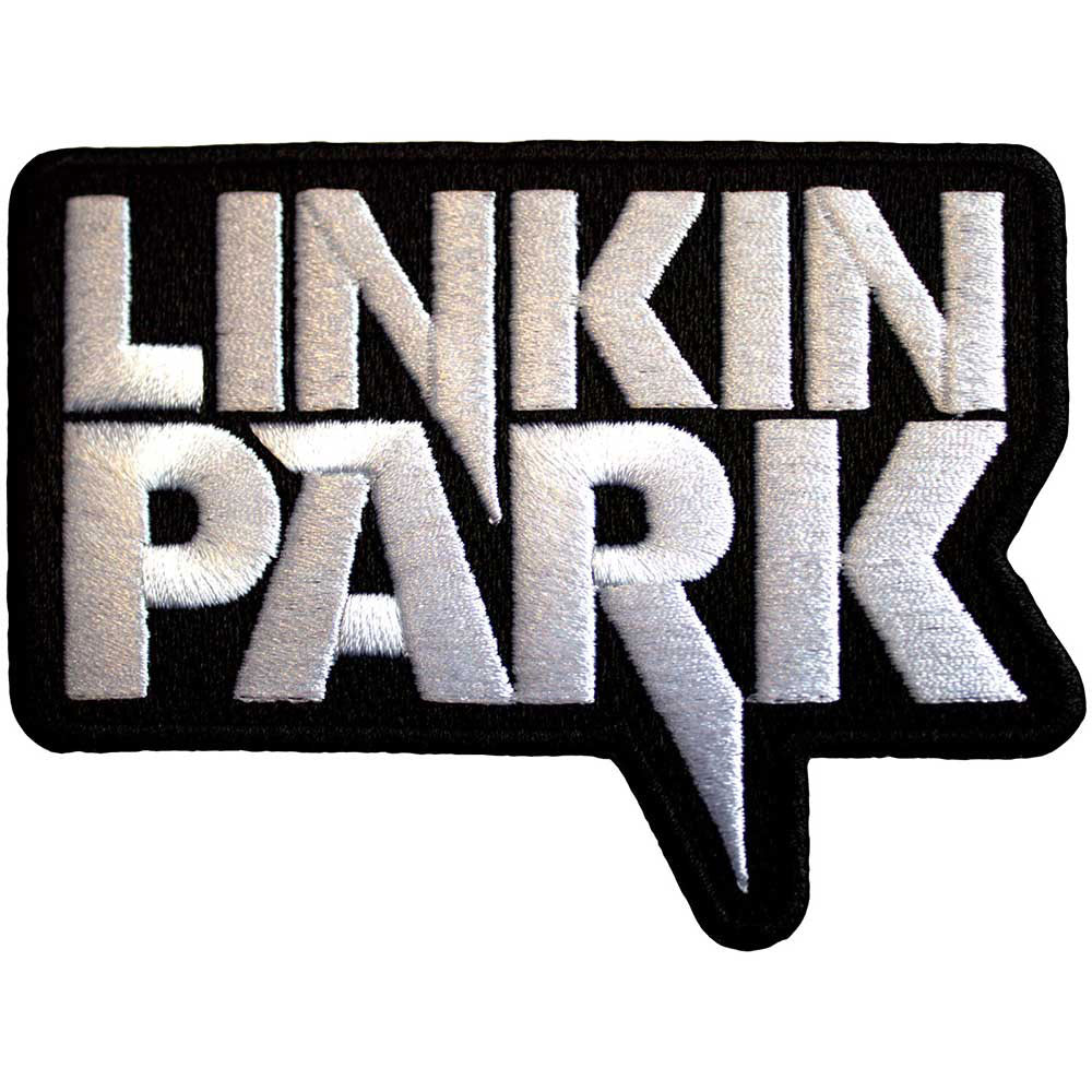 Linkin Park White Logo Woven Patch Front