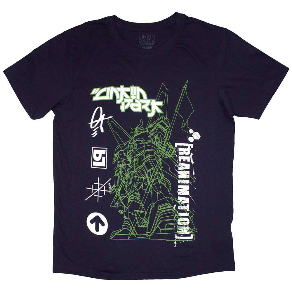 Linkin Park Reanimation Robot Sketch T-shirt Front