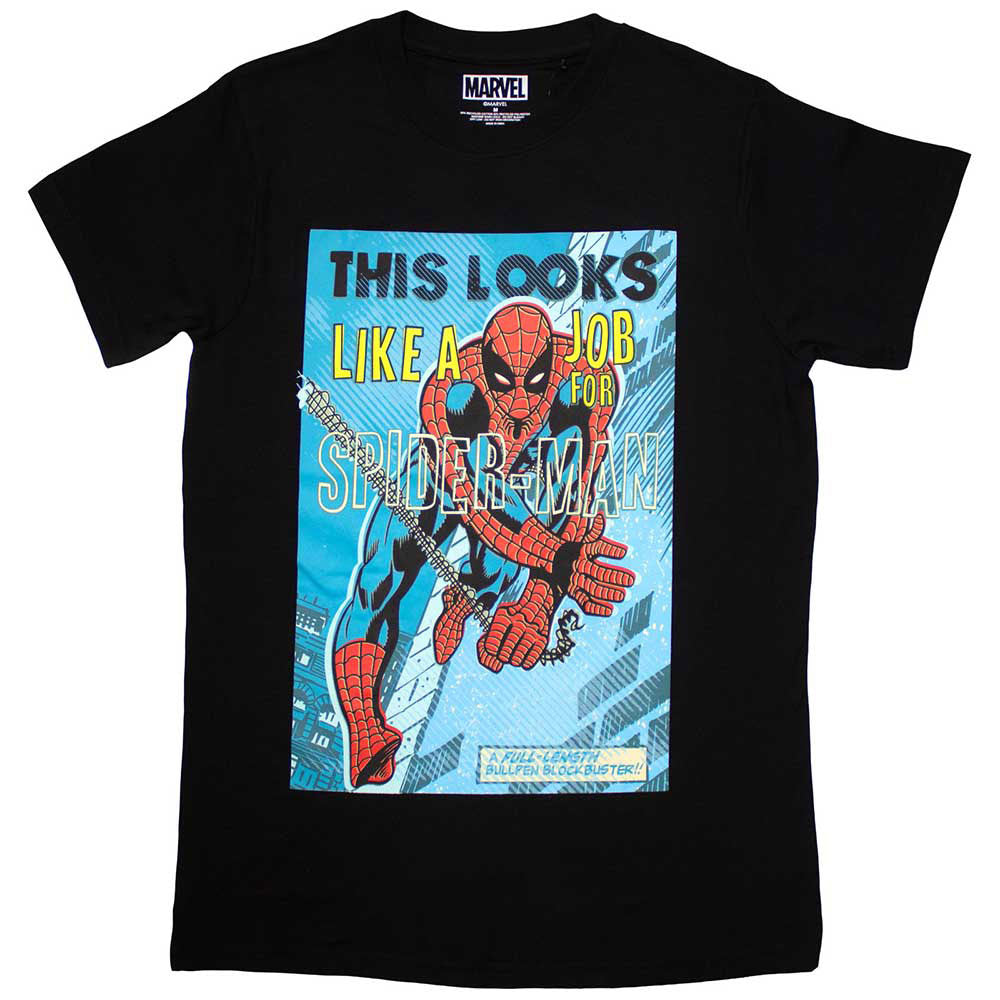 Marvel Comics Looks Like A Job For Spiderman T-shirt Front