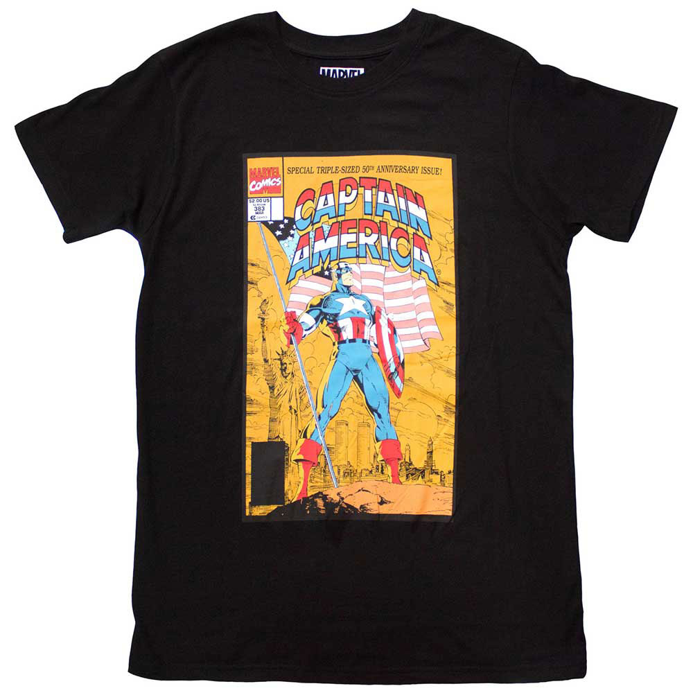 Marvel Comics Captain America 50th Comic Cover T-shirt Front