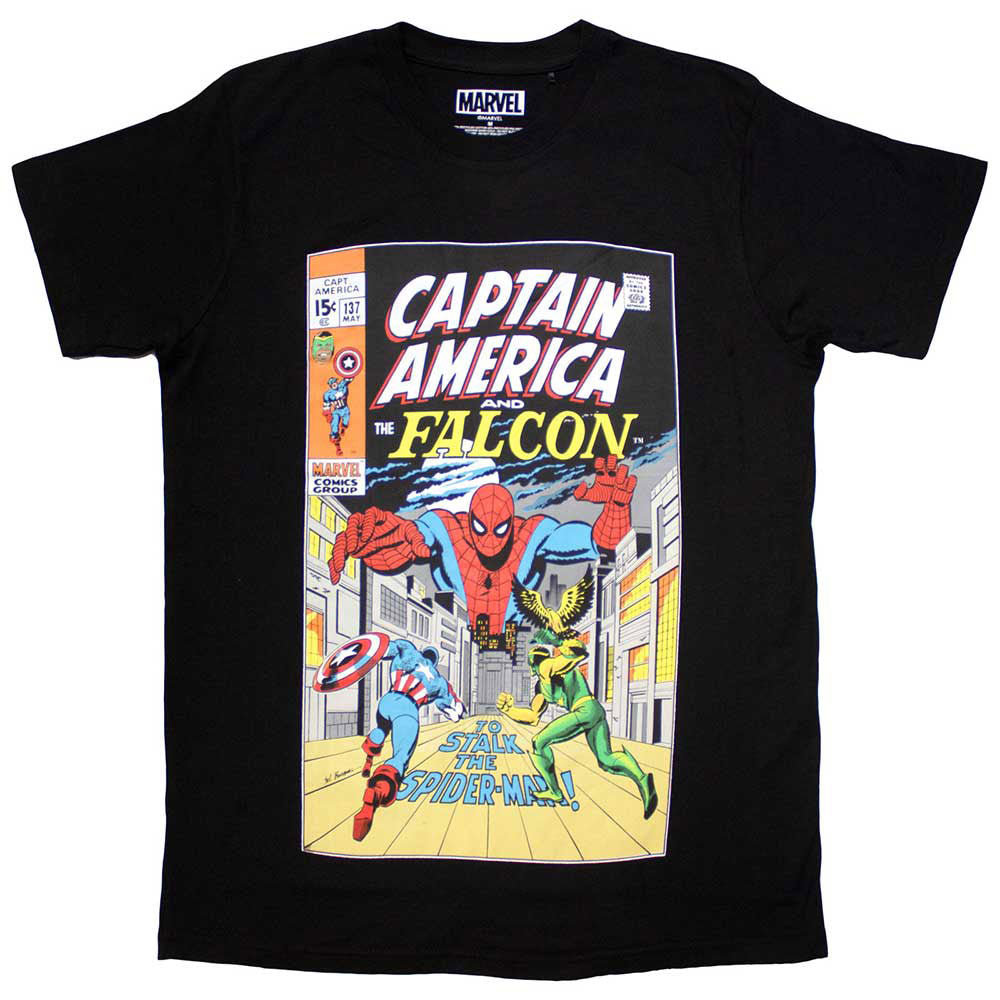 Marvel Comics Captain America & Falcon Comic Cover T-shirt Front