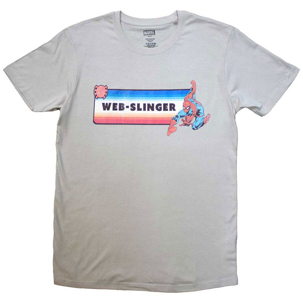 Marvel Comics Spider-man Web-slinger T-shirt Front
