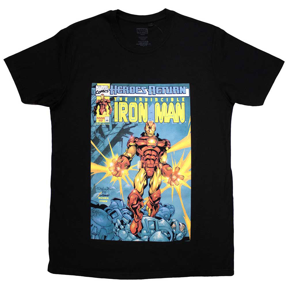 Marvel Comics Invincible Iron Man Comic Cover T-shirt Front