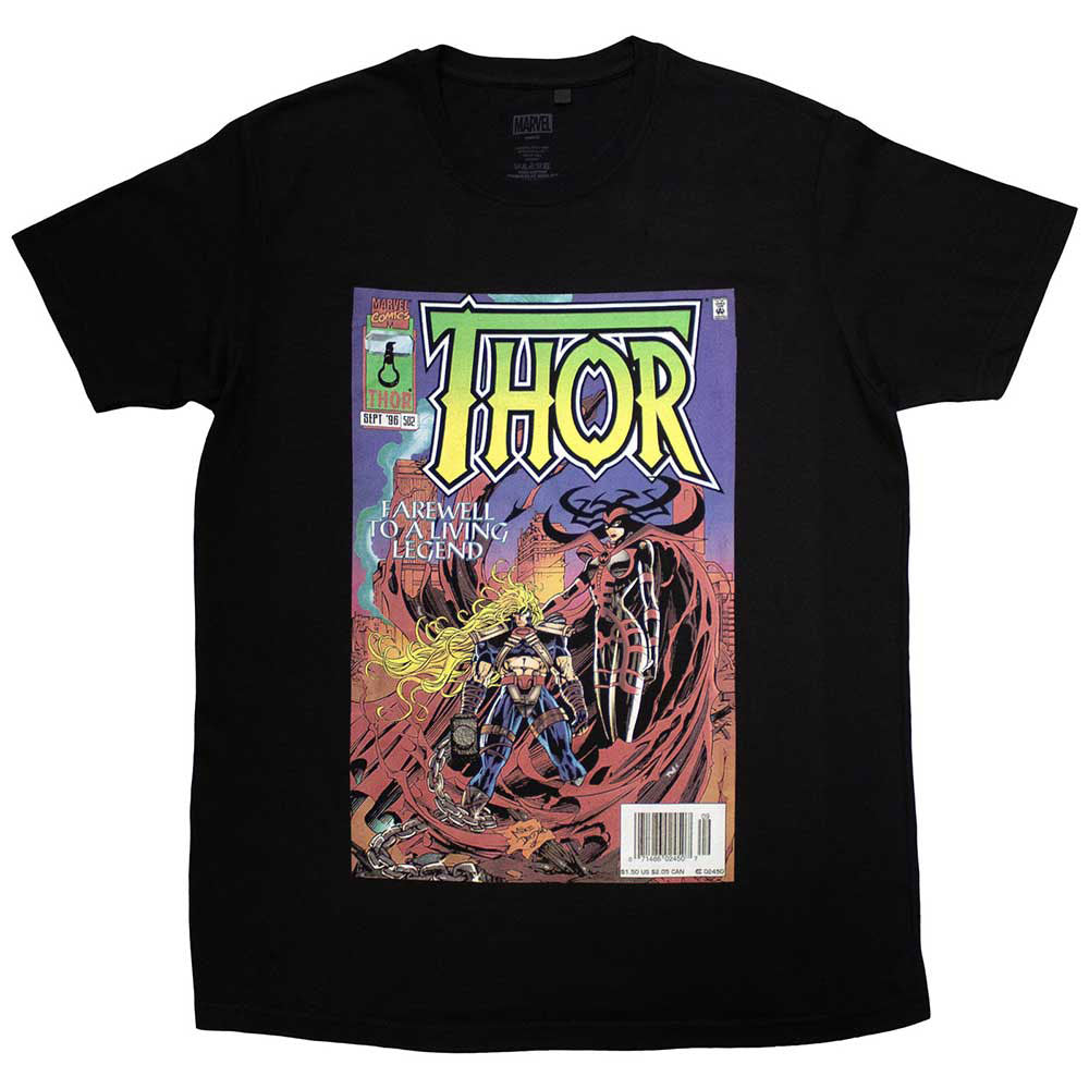 Marvel Comics Thor Living Legend Comic Cover T-shirt Front
