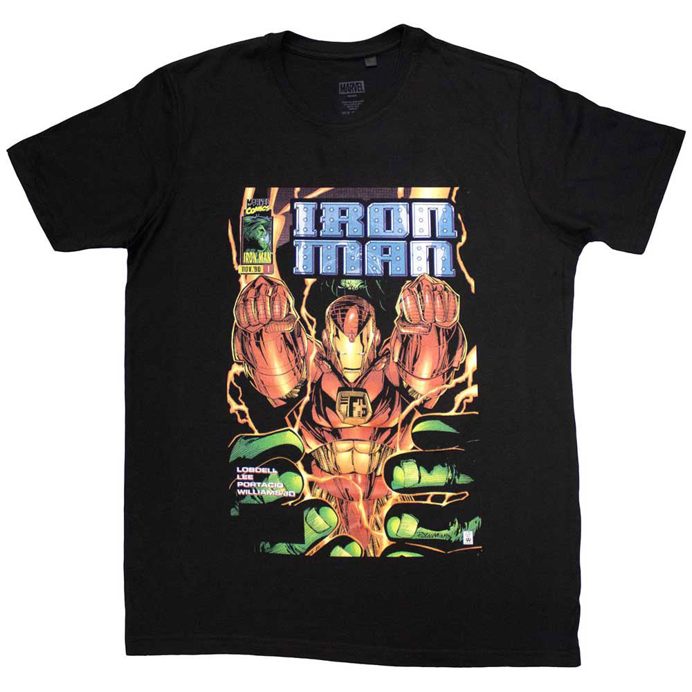 Marvel Comics Iron Man Fist Comic Cover T-shirt Front