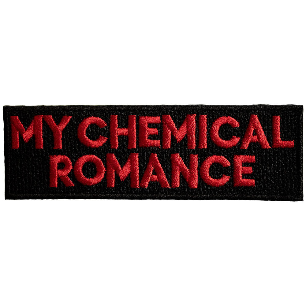 My Chemical Romance Text Logo Woven Patch Front