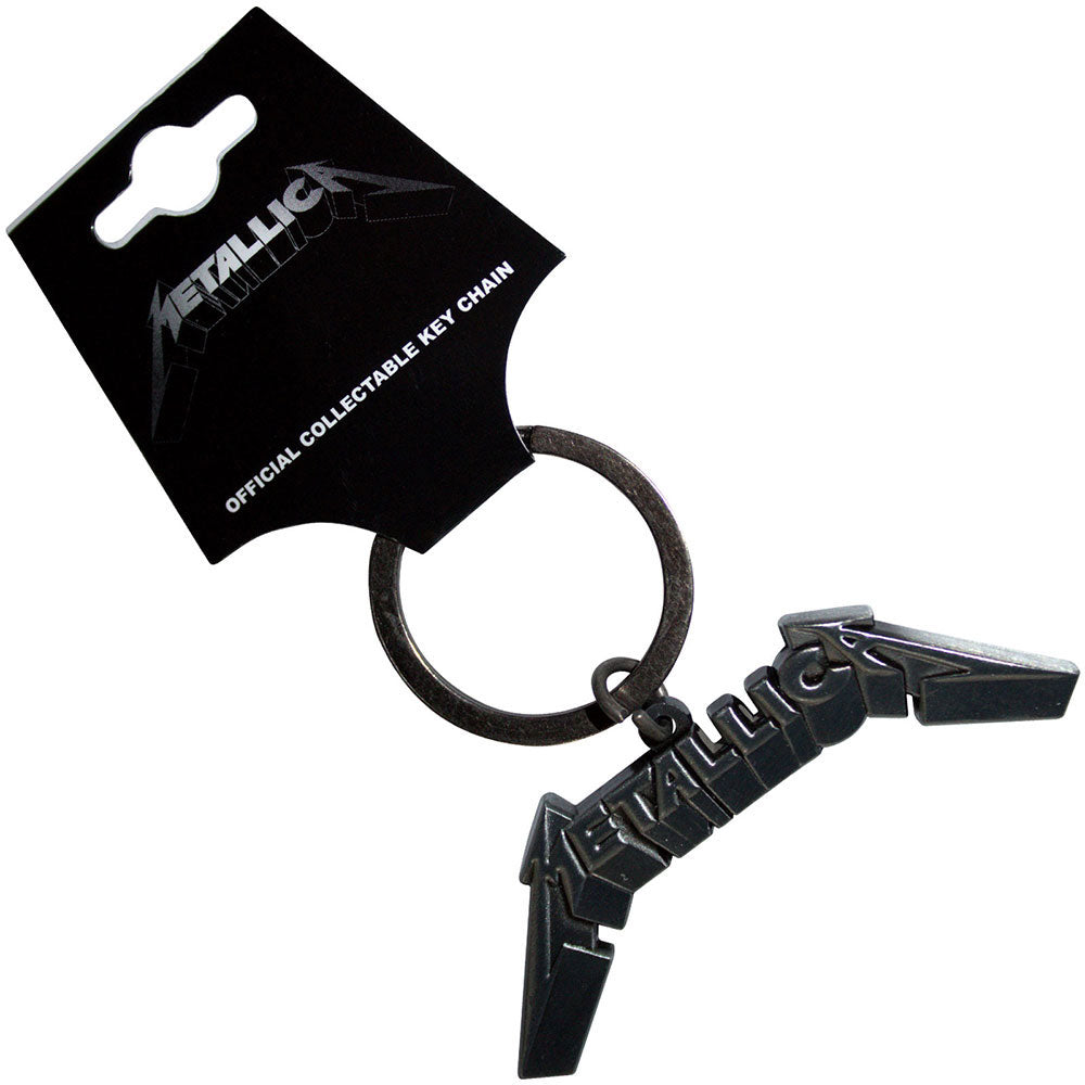 Metallica 3d Logo Metal Key Chain Front