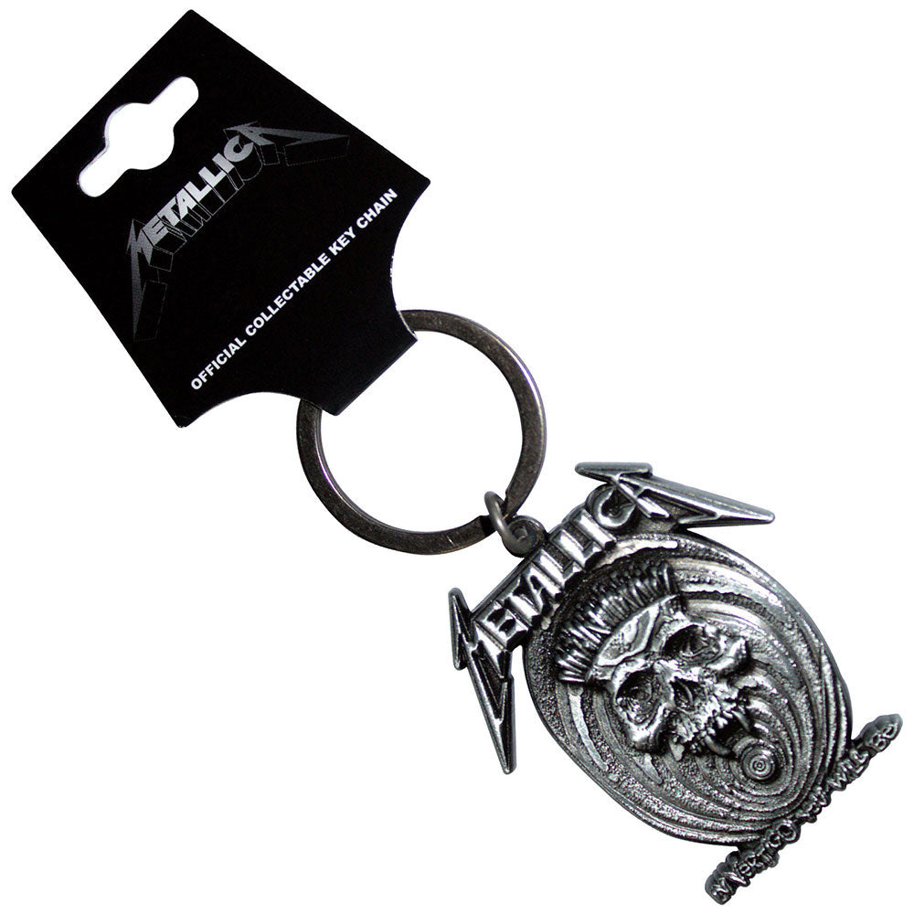 Metallica In Vertigo Metal Key Chain Front