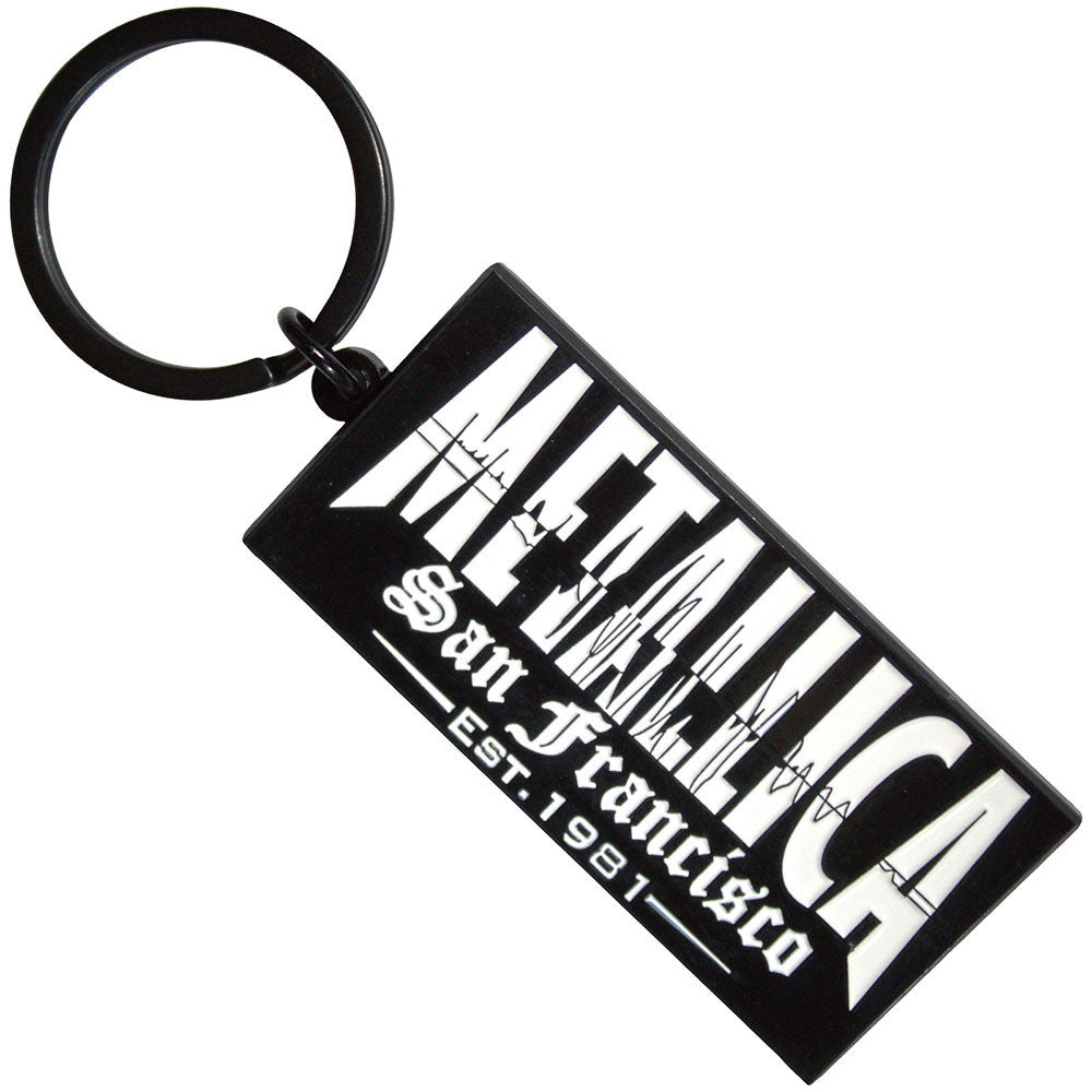 Metallica Quake Metal Key Chain Front