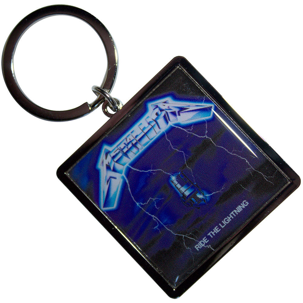 Ride The Lightning Metal Key Chain