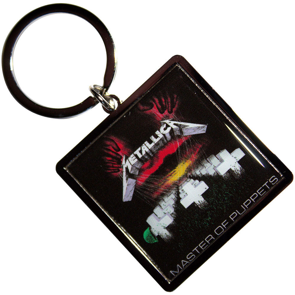 Metallica Master Of Puppets Metal Key Chain Front