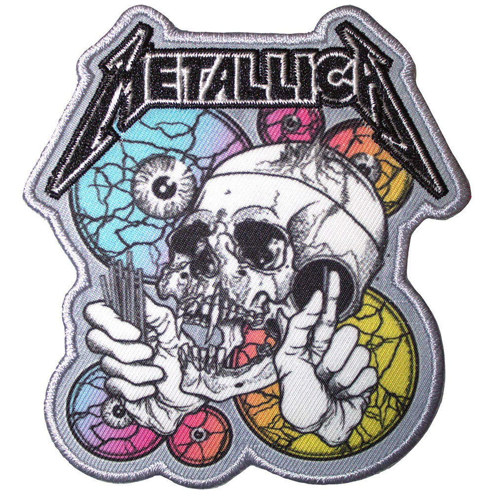 Metallica The Shortest Straw Multicolored Eyes Woven Patch Front