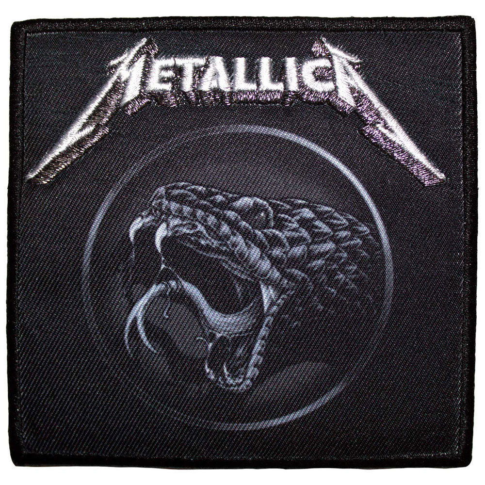 Metallica Black Album Poster Woven Patch Front