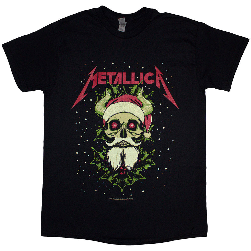 Metallica Santa Horns T-shirt Front