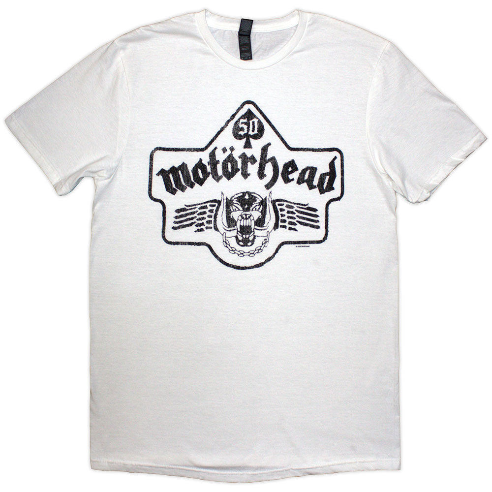 Motorhead 50 Years Ace Wings Emblem T-shirt Front