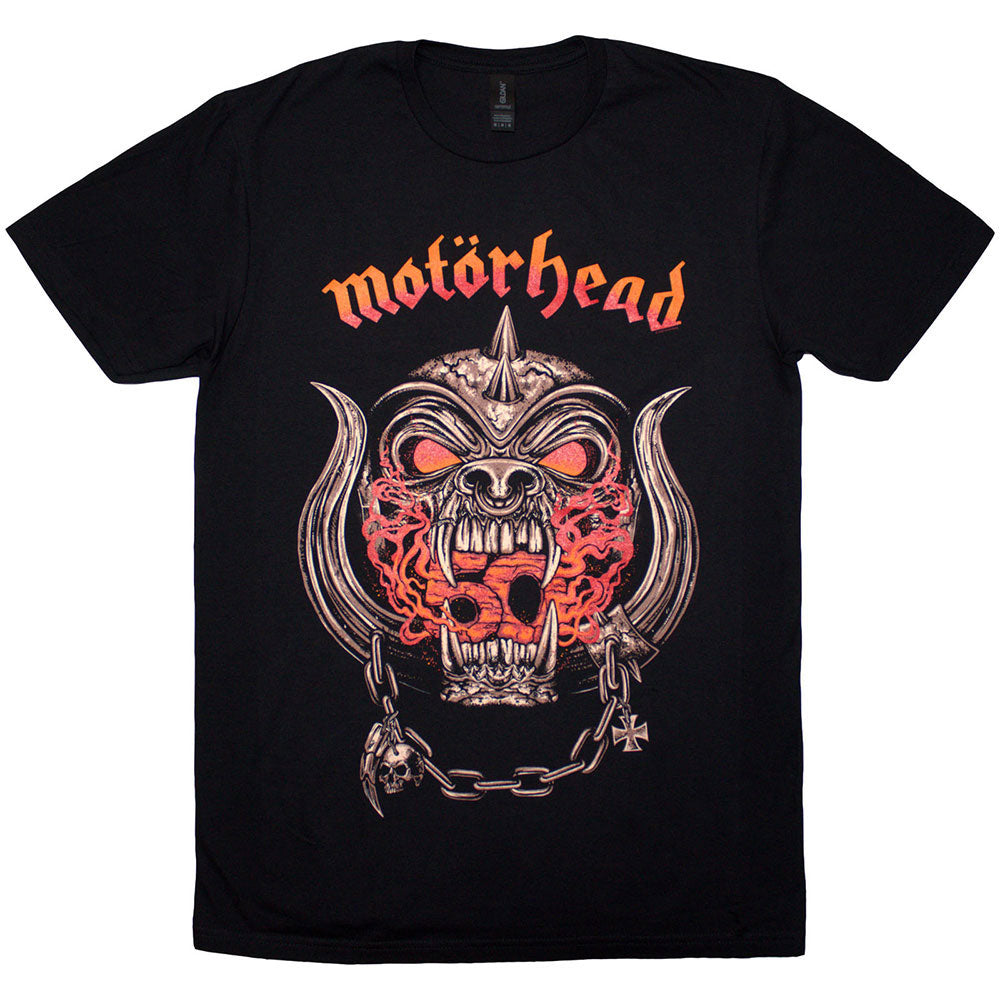 Motorhead 50 Years Warpig Red Gradient T-shirt Front