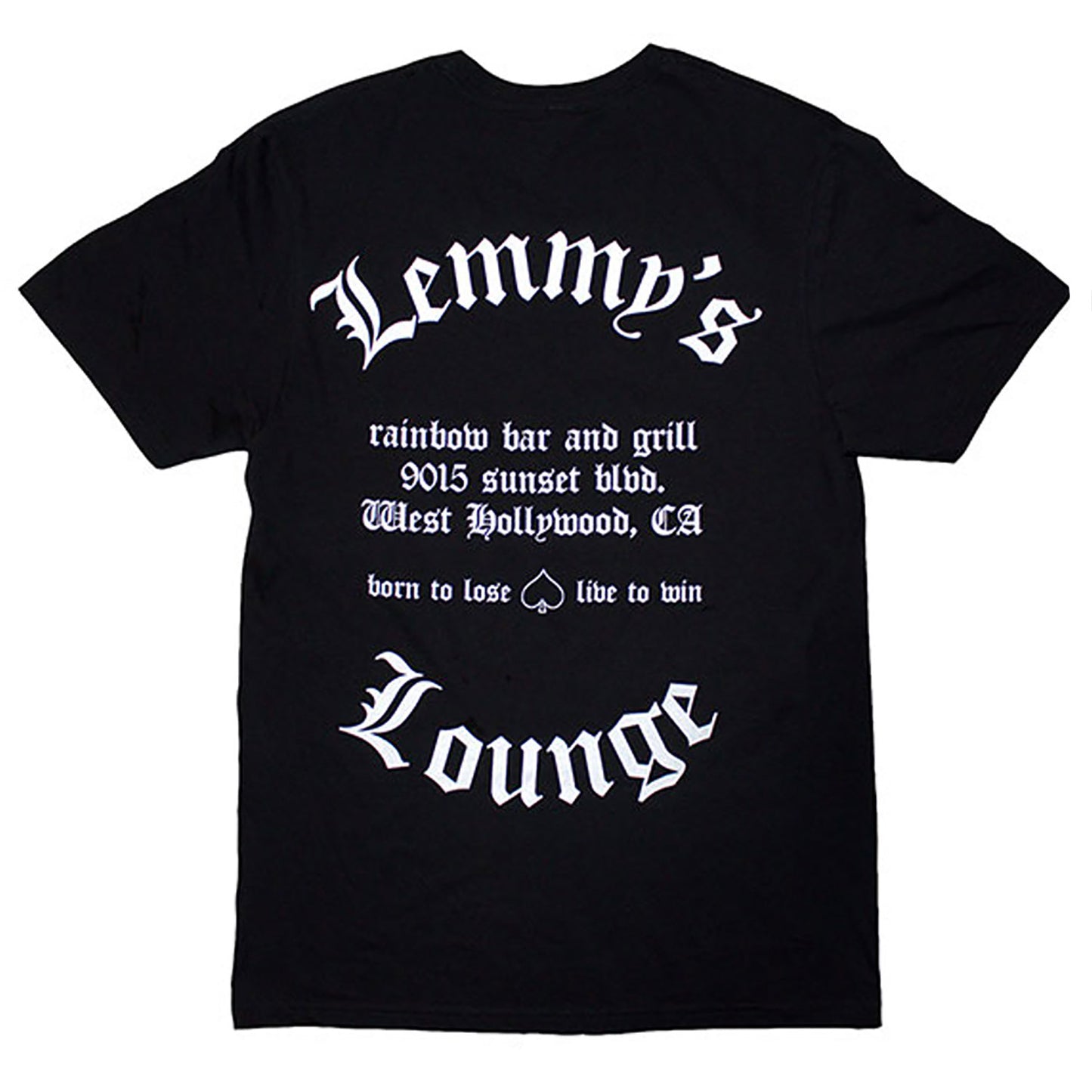 Motorhead Lemmy's Lounge T-shirt Back