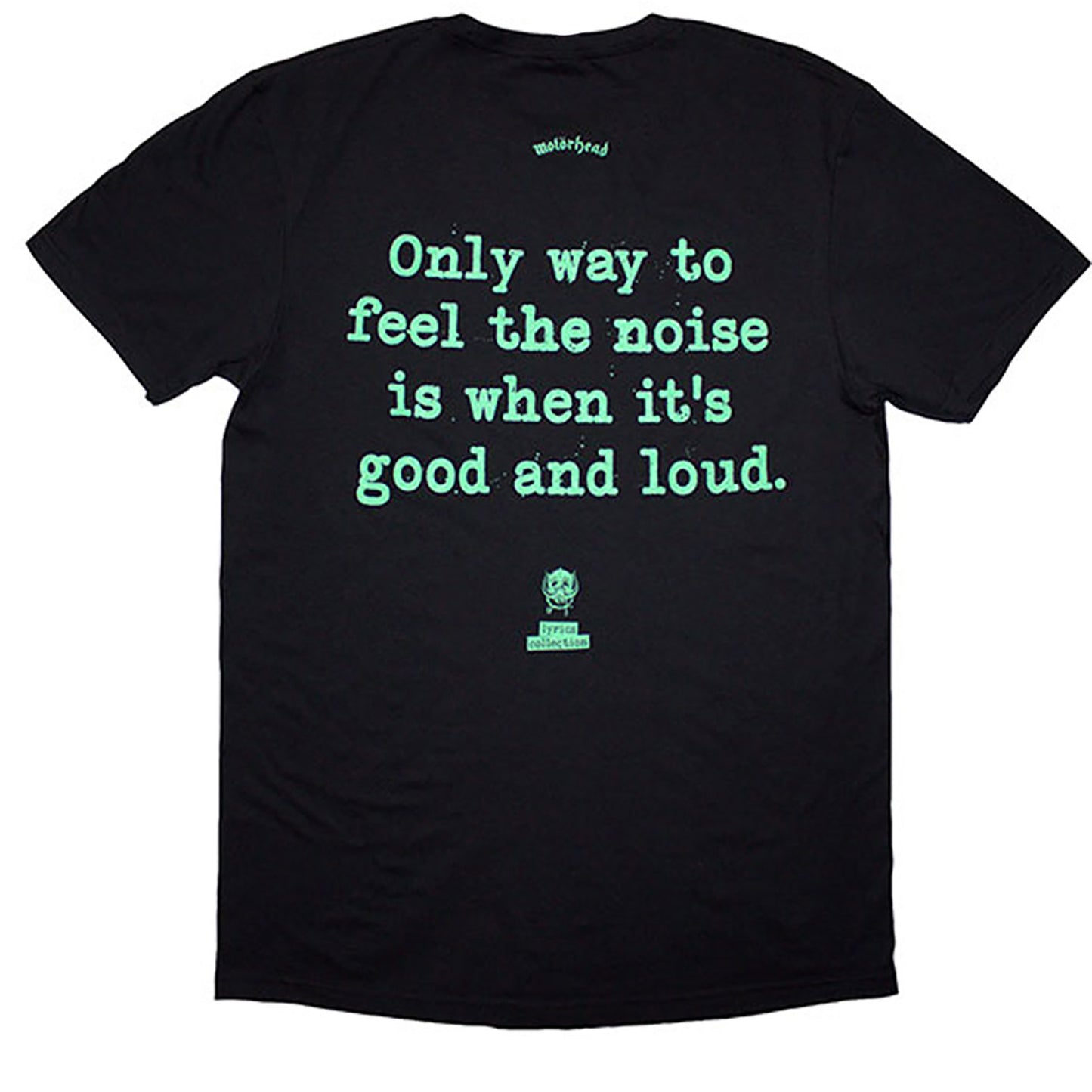 Motorhead Overkill Lyric T-shirt Back