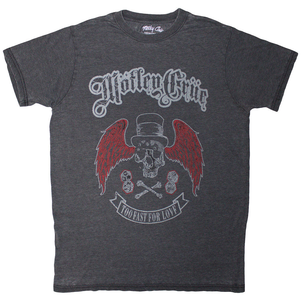 Motley Crue Skull Wings T-shirt Front