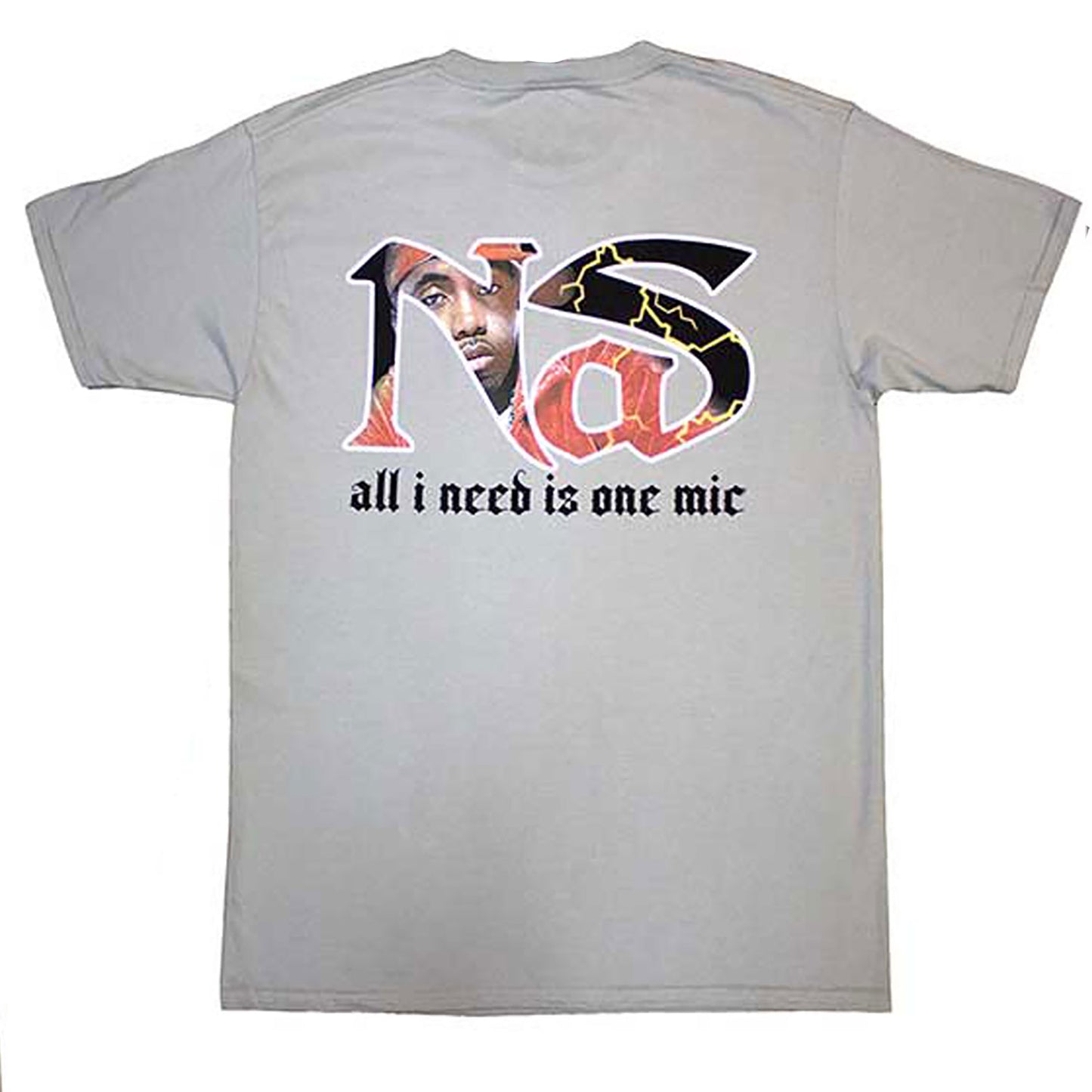 Nas One Mic T-shirt Back