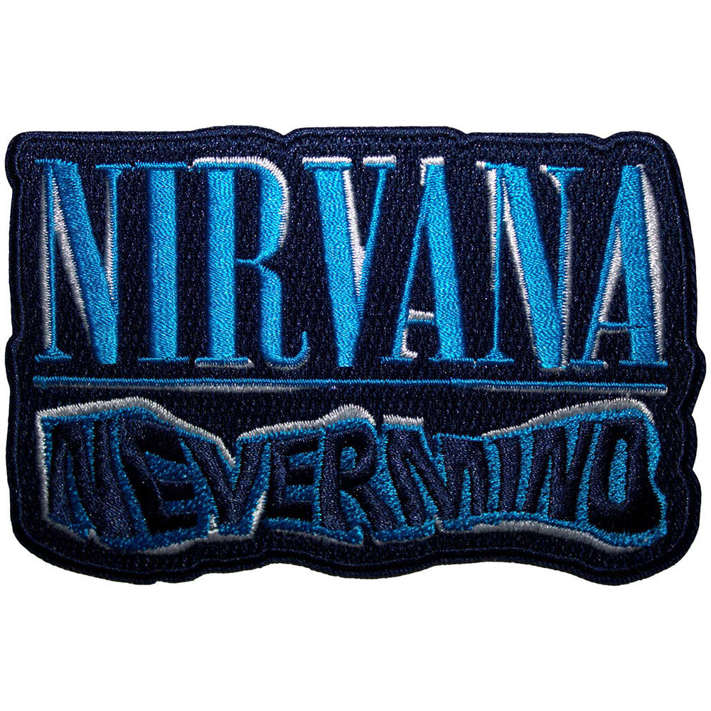 Nevermind Wavy Cut-out Woven Patch