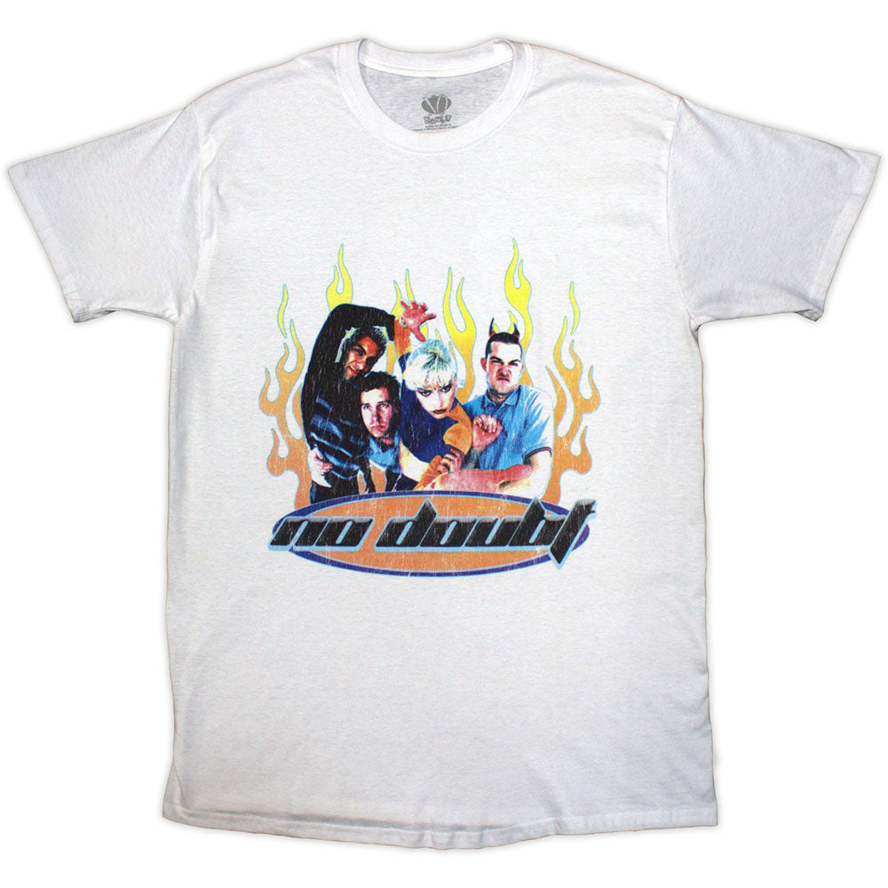 No Doubt Flames T-shirt Front