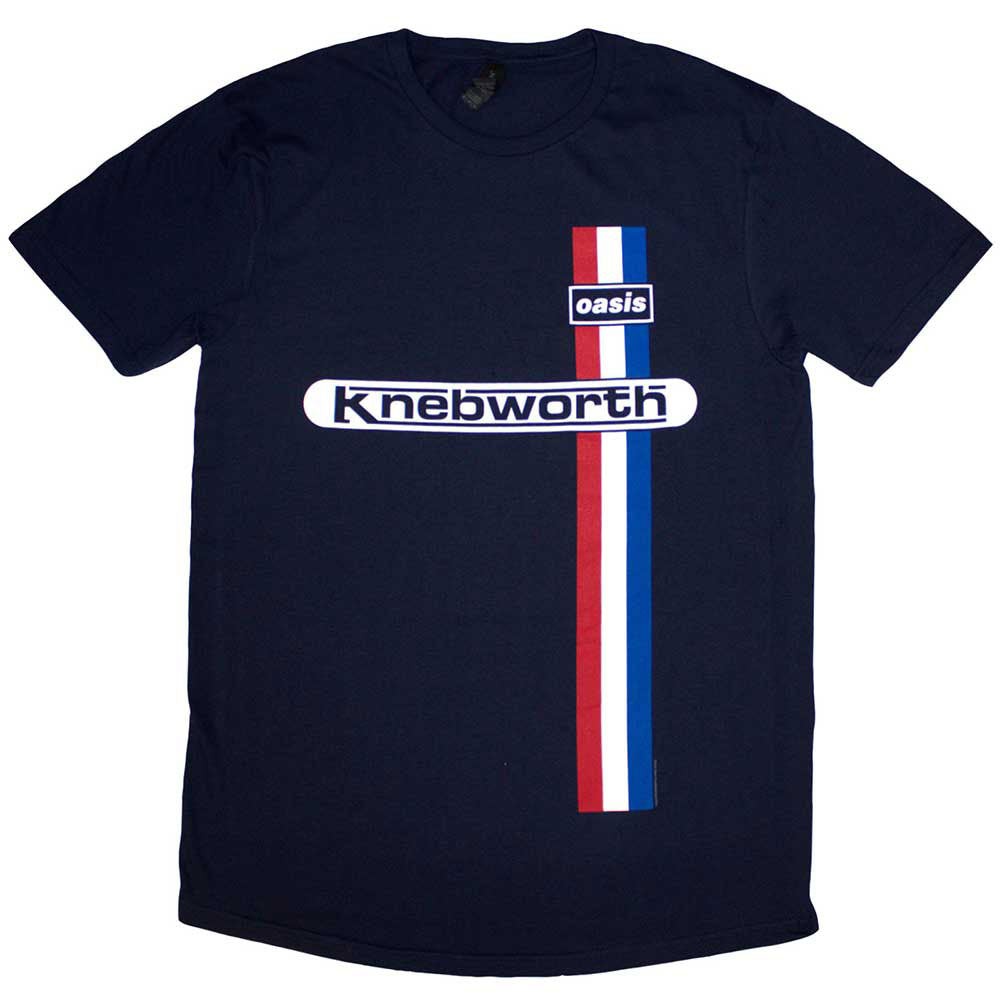 Oasis Knebworth Vertical Stripe T-shirt Front