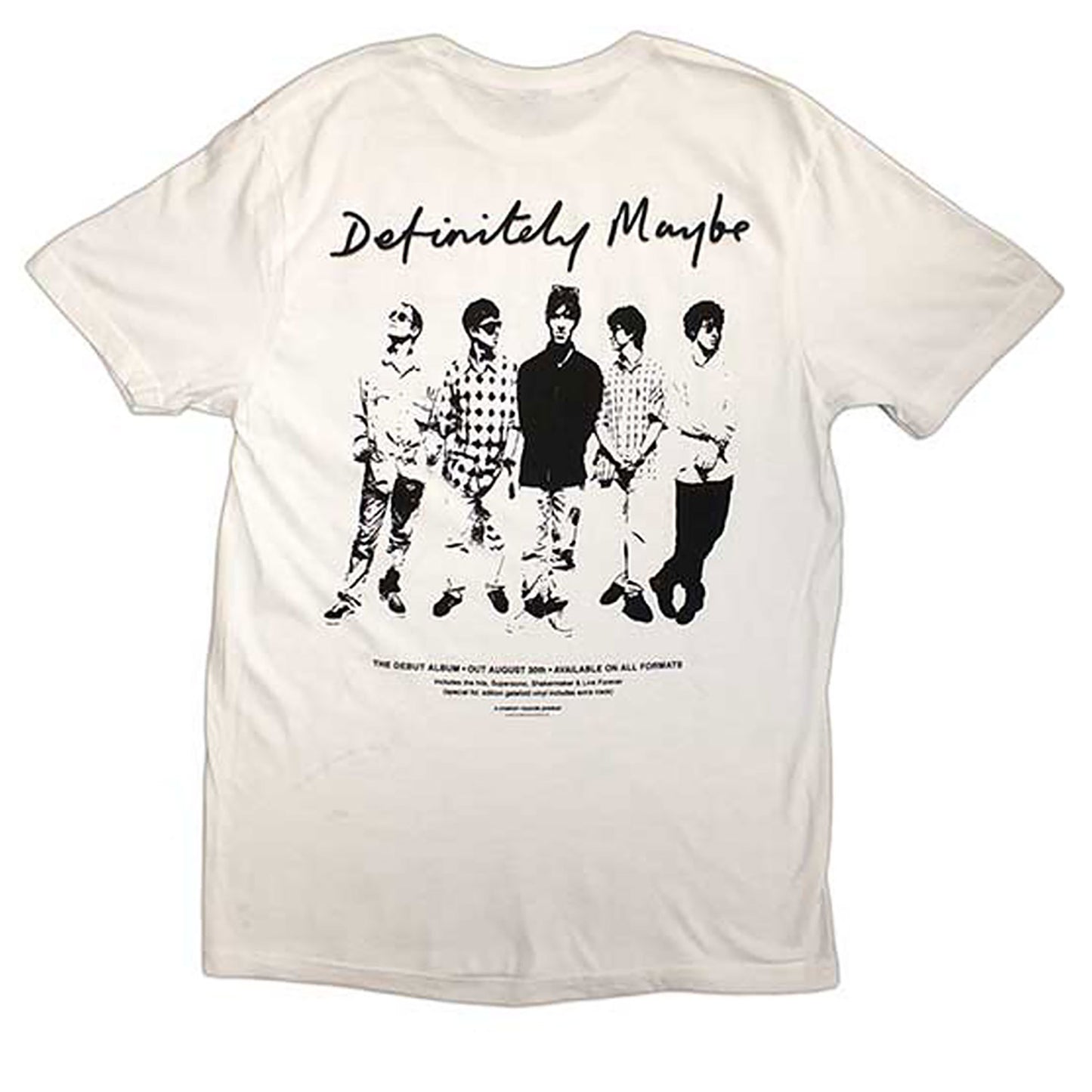 Oasis Definitely Maybe Promo T-shirt Back