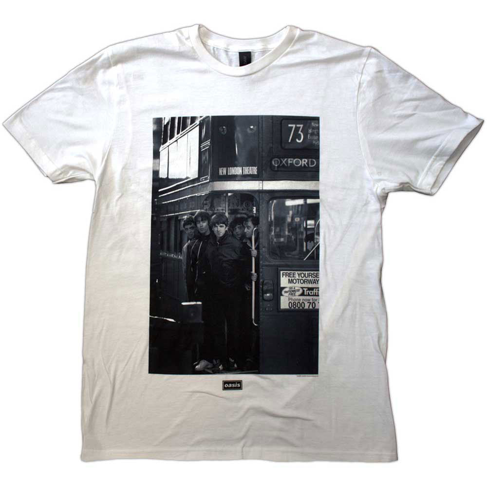 Oasis London Bus Photo T-shirt Front