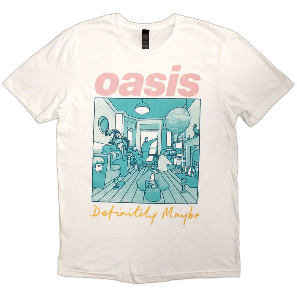 Oasis Definitely Maybe Illustration Colour T-shirt Front