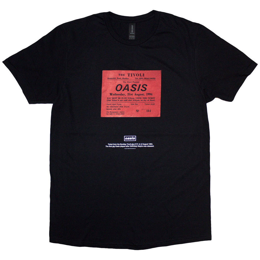 Oasis Definitely Maybe Ticket Stub T-shirt Front