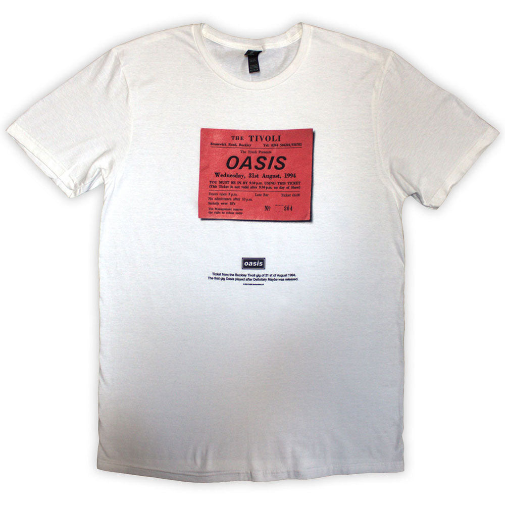 Oasis Definitely Maybe Ticket Stub T-shirt Front