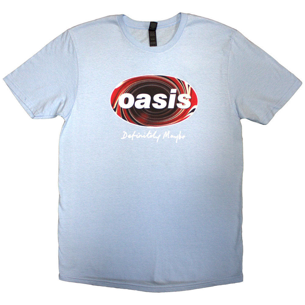 Oasis Definitely Maybe Union Jack Oval T-shirt Front
