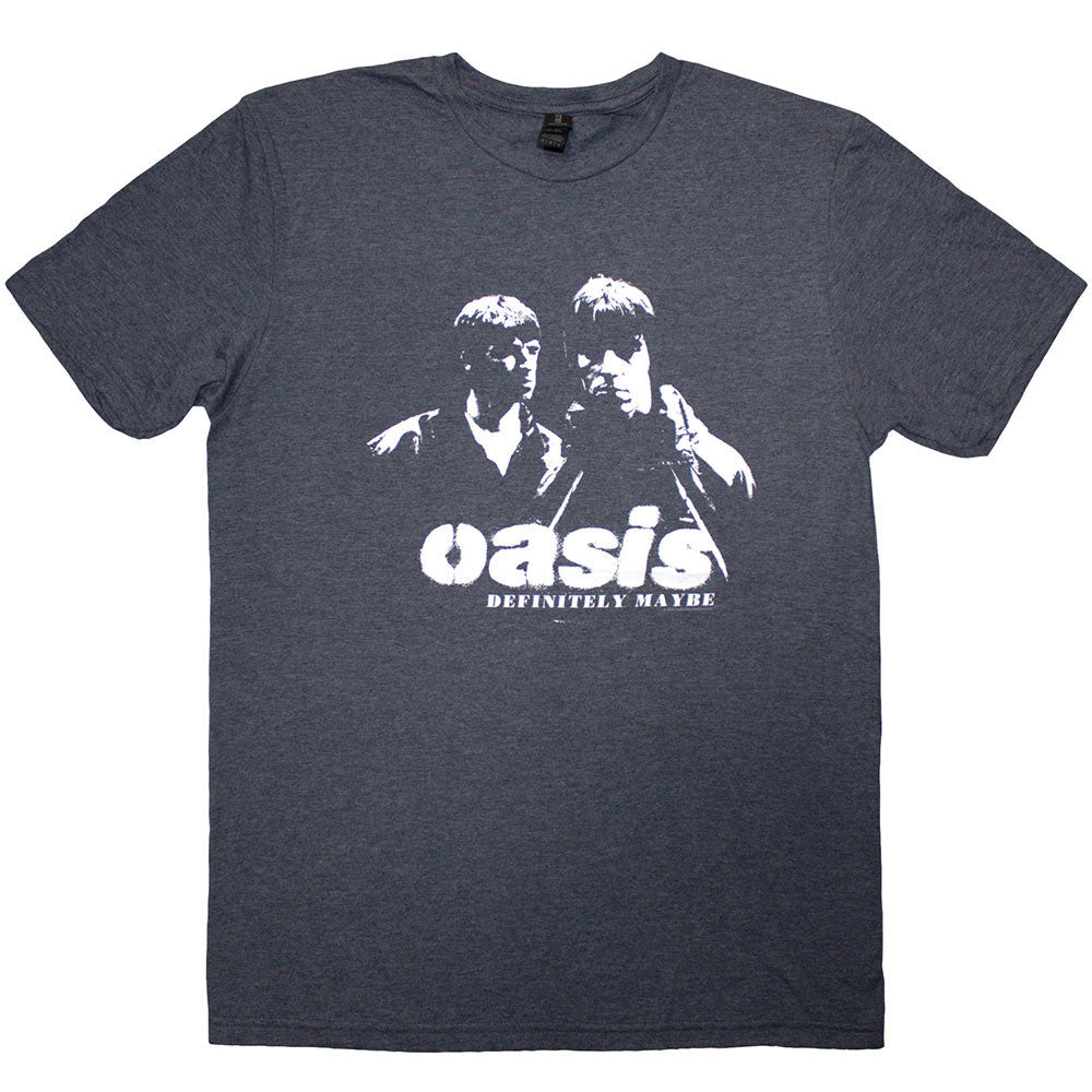Oasis Definitely Maybe Photo Stencil T-shirt Front