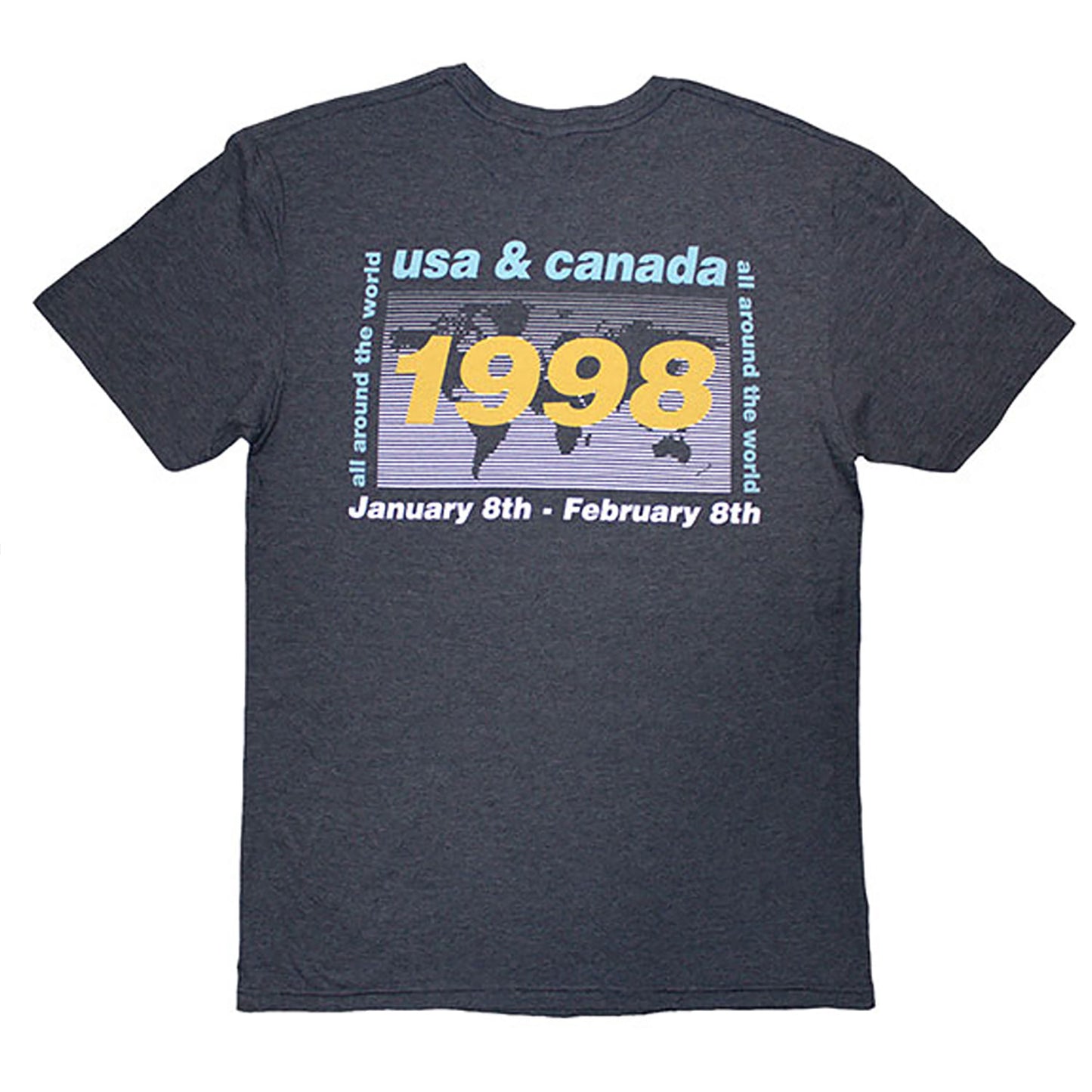 Oasis 1998 World Tour - Usa/canada T-shirt Back
