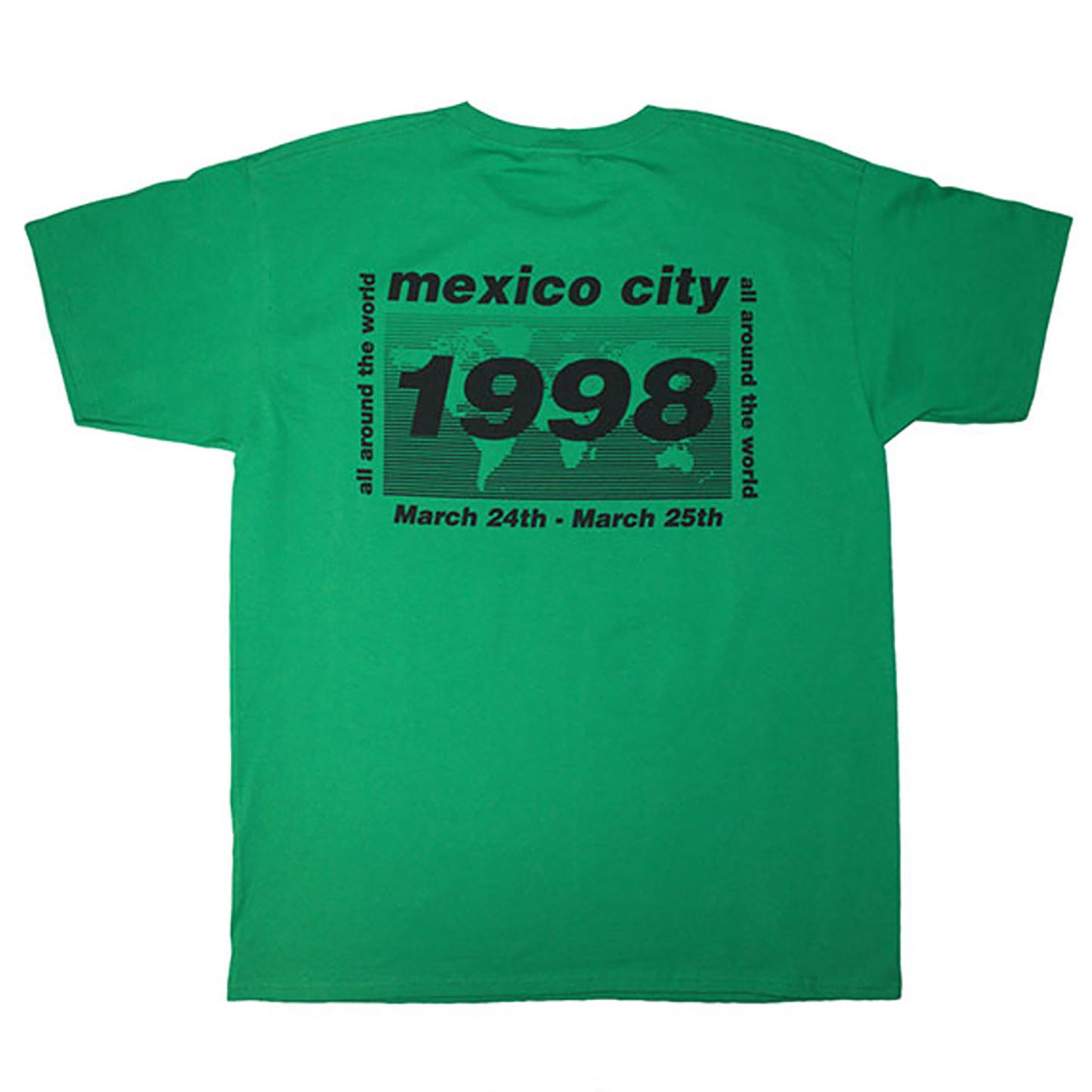 Oasis 1998 World Tour - Mexico City T-shirt Back