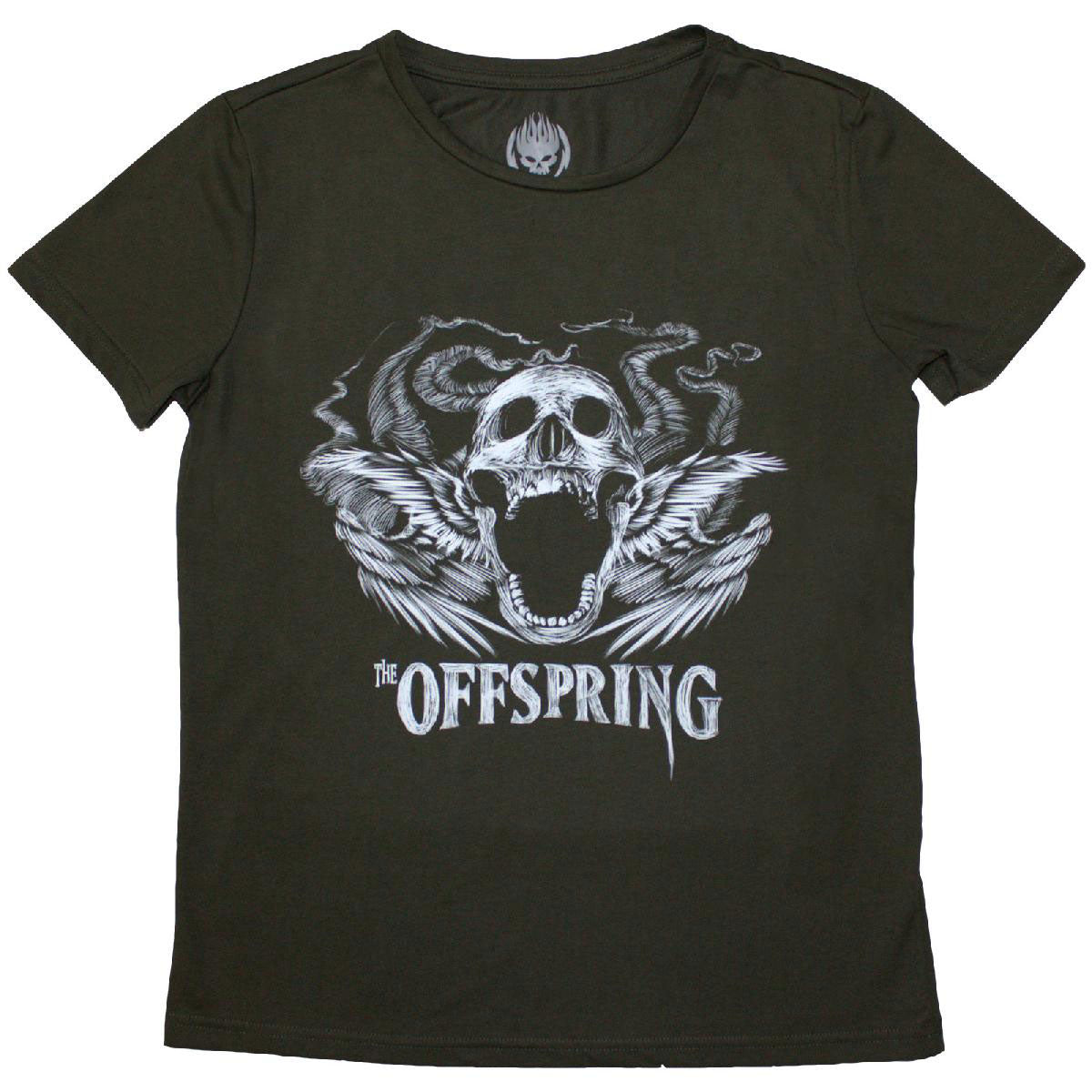 Offspring Feathered Winged Skull T-shirt Front