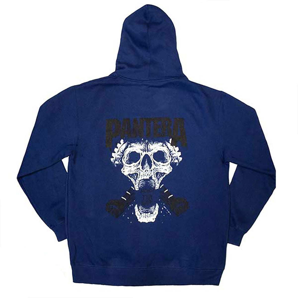 Pantera Mouth For War B&w Hooded Sweatshirt Back