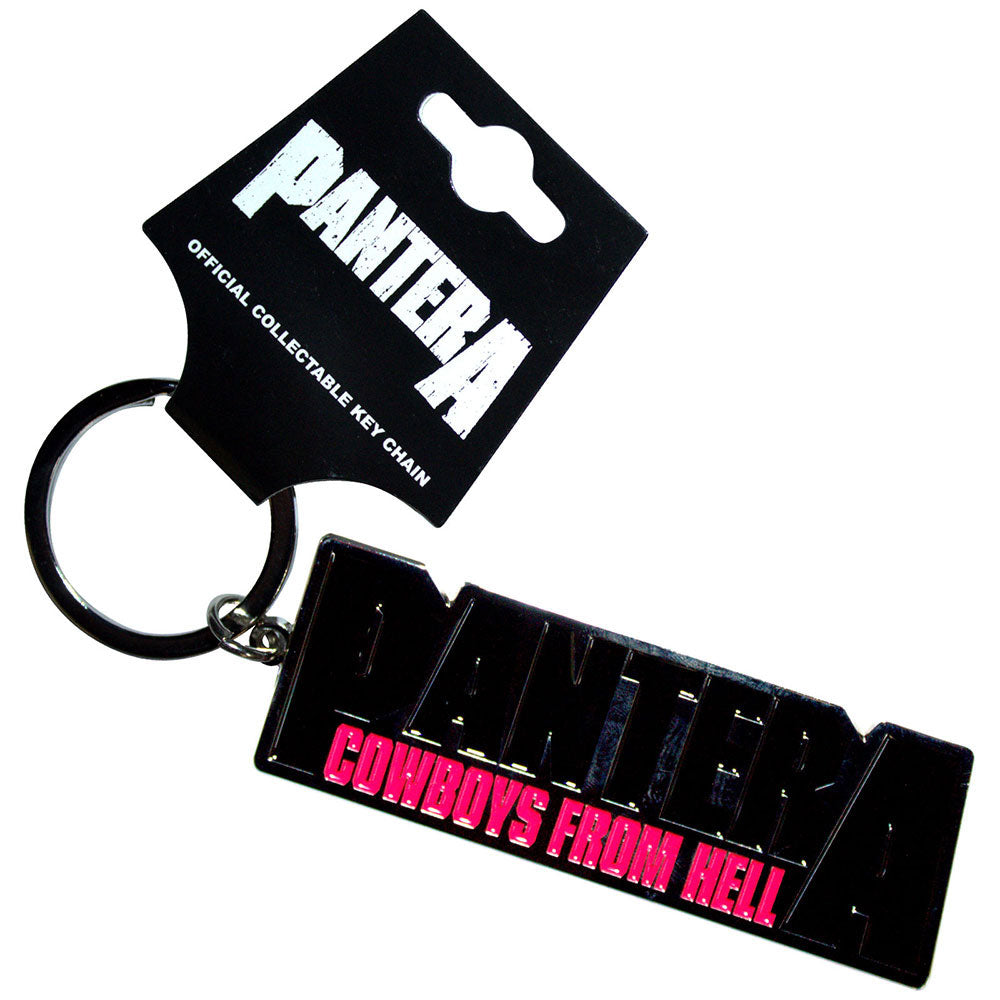Pantera Cowboys From Hell Metal Key Chain Front